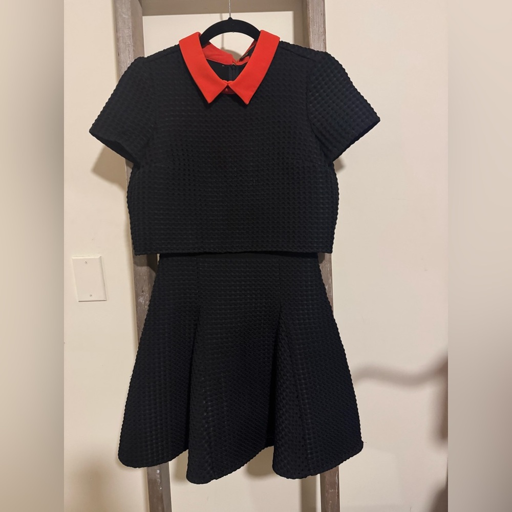 Maje dress with red collar size 1